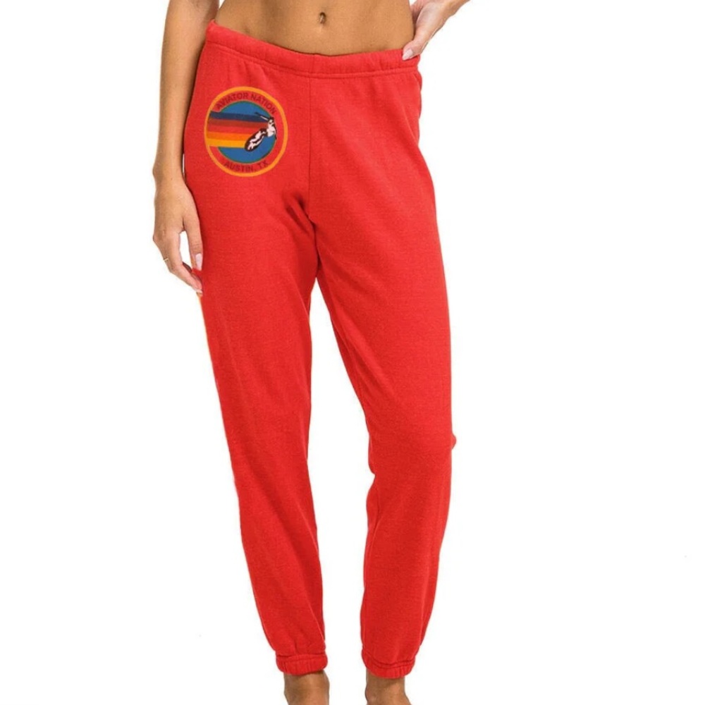 Aviator Nation Red Sweatpants